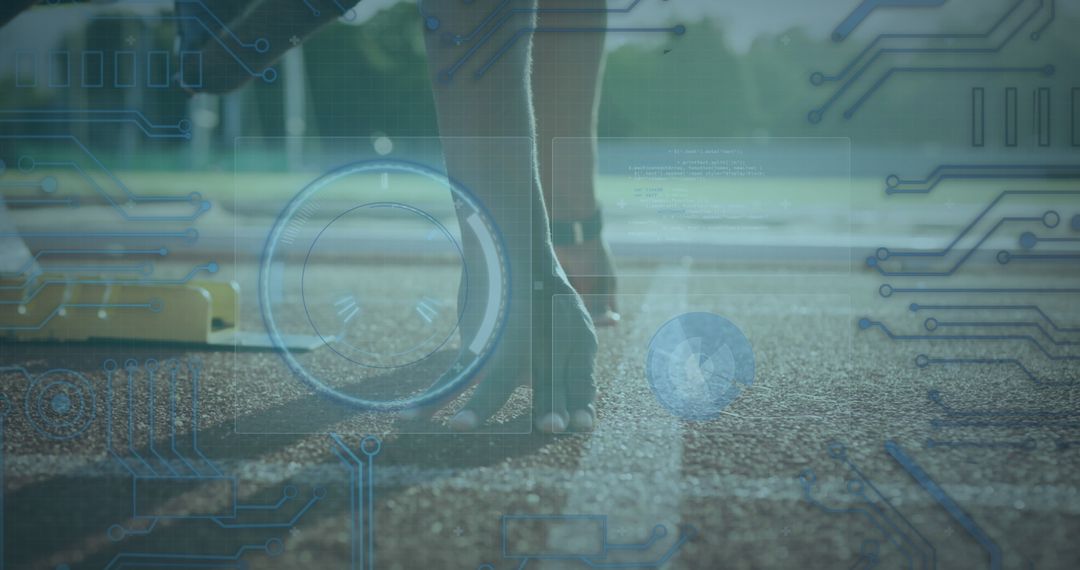 Digital Interface Integrating Athlete Preparing for Track Sprint