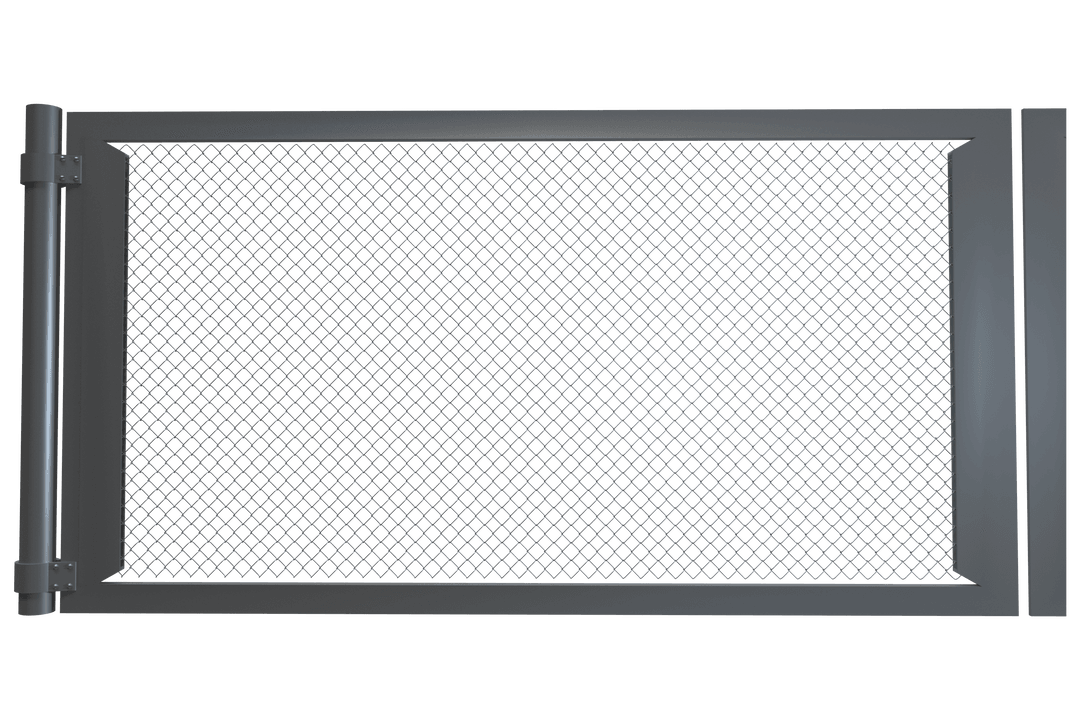 Chain Link Fence Gate on Transparent Background for Security - Download Free Stock Images Pikwizard.com