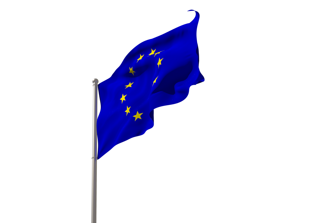 European Union Flag Waving on Transparent Background - Download Free Stock Images Pikwizard.com