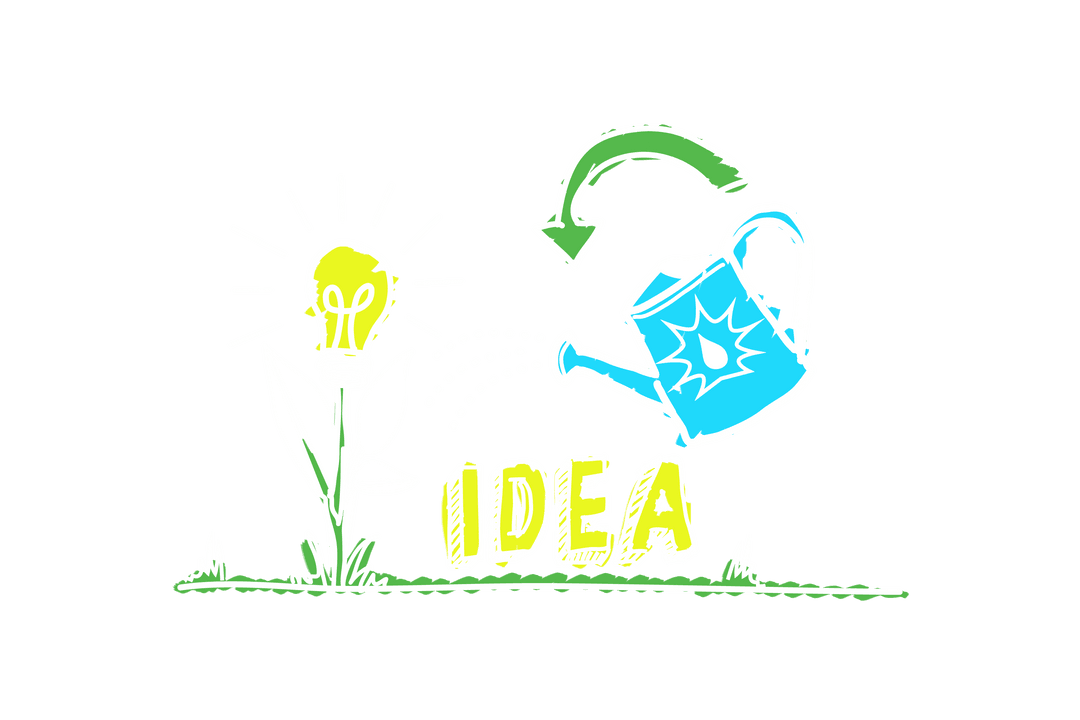 Transparent Illustration of Growing Idea Conceptual Art