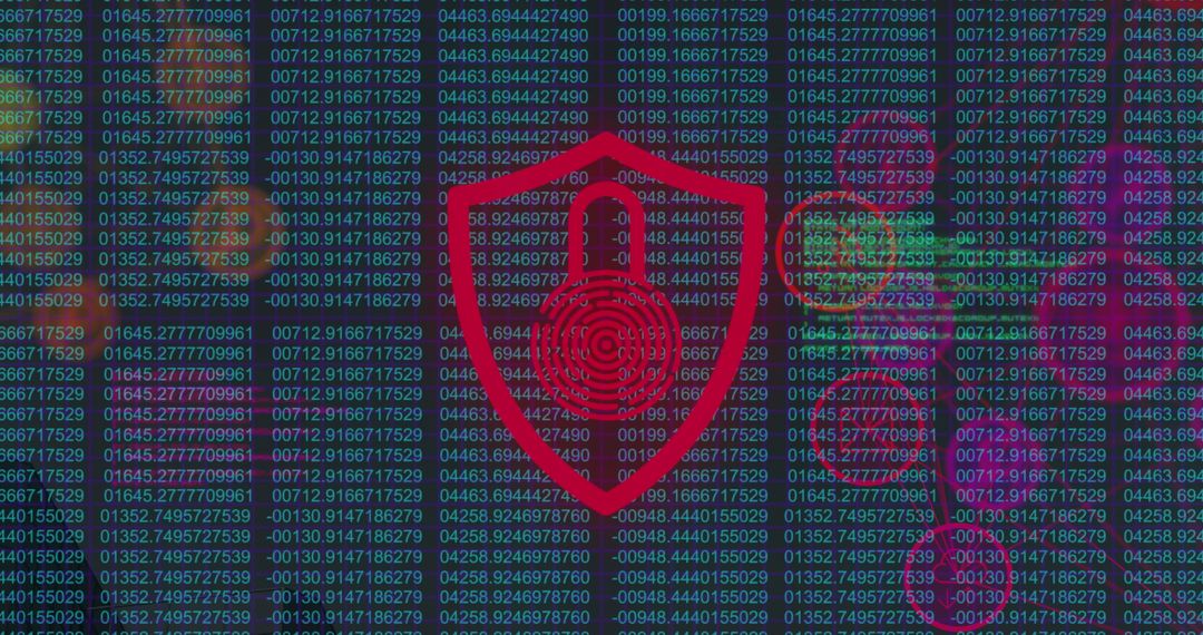 Security Shield Lock with Digital Data Stream