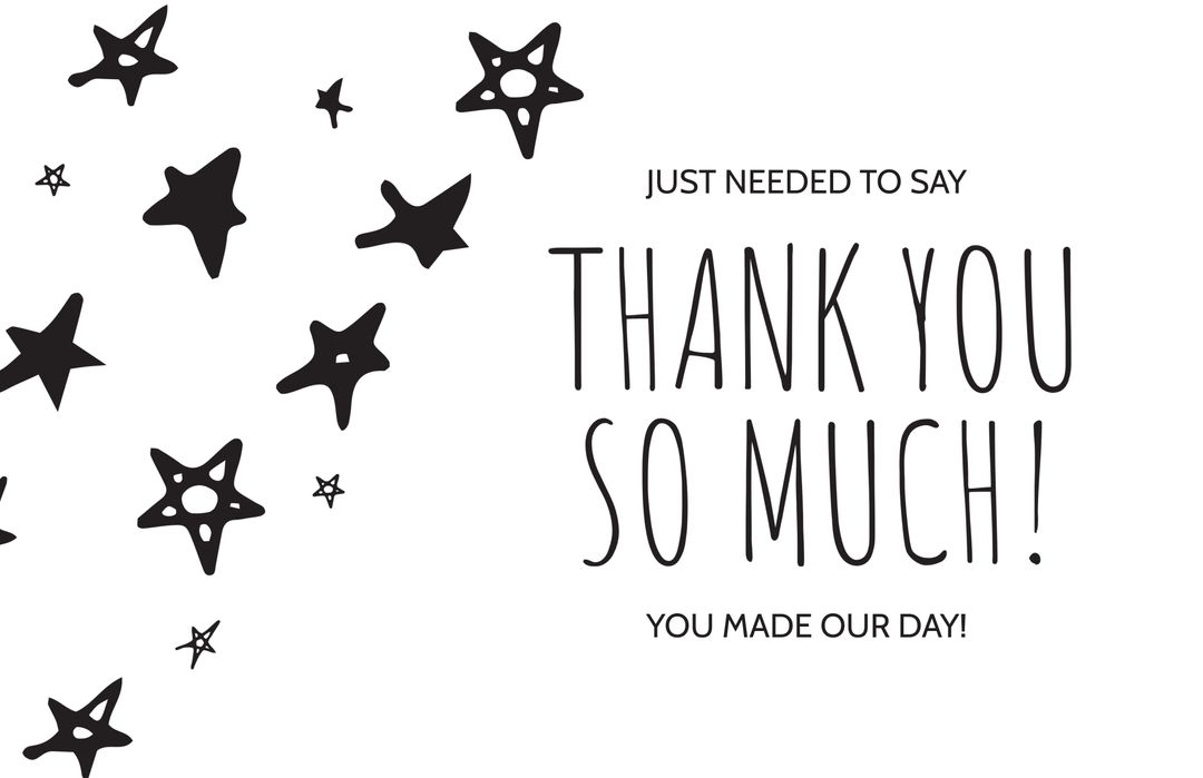 Bold Appreciation Design with Playful Stars