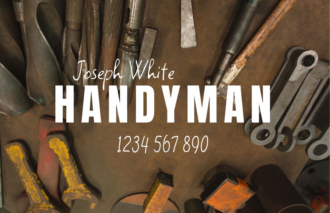 Handyman Service Tools for Business Cards and Flyers - Download Free Stock Templates Pikwizard.com