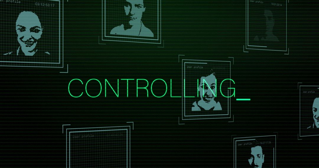 Data Control and Digital Surveillance Concept Visual