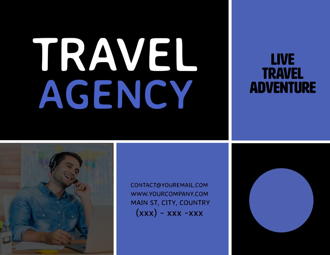 Travel Agency Marketing Template with Professional Vibe