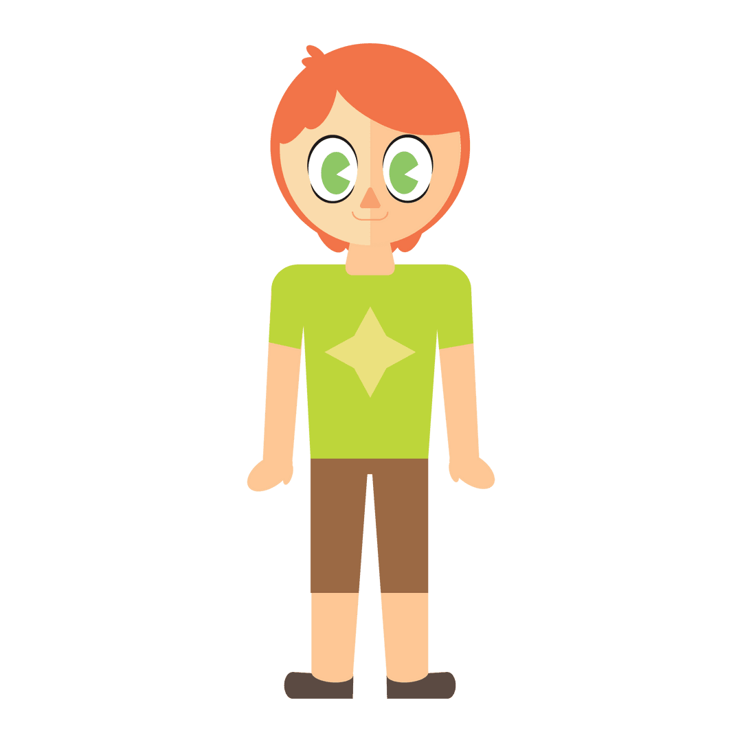 Bright Character Illustration Transparent Background
