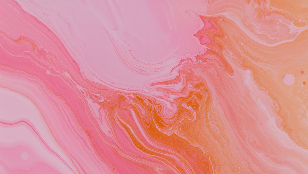 Swirling Abstract Pink and Coral Fluid Art Patterns