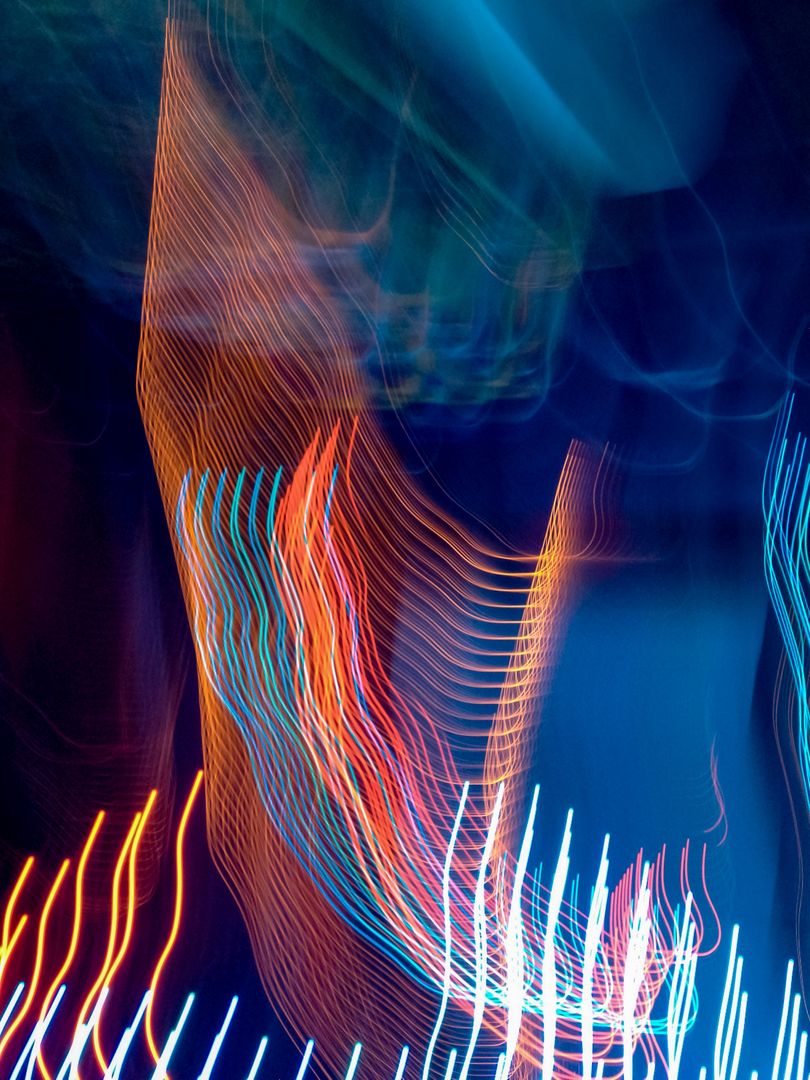 Abstract Light Streaks in Vibrant Colors - Free Images, Stock Photos and Pictures on Pikwizard.com