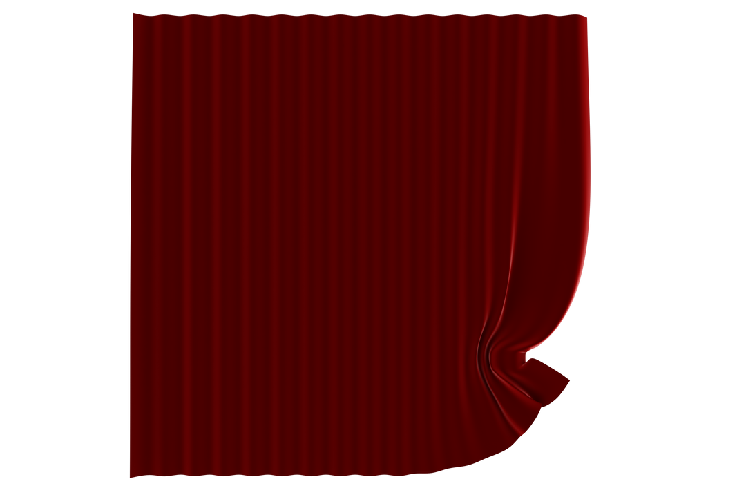 Rich Red Transparent Curtains with Slight Curl Detail - Download Free Stock Images Pikwizard.com