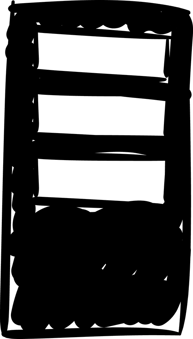 Abstract Transparent Brush Stroke on White Background