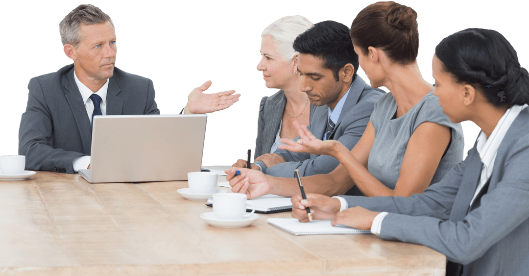 Business Meeting Interaction With Diverse Team Discussion