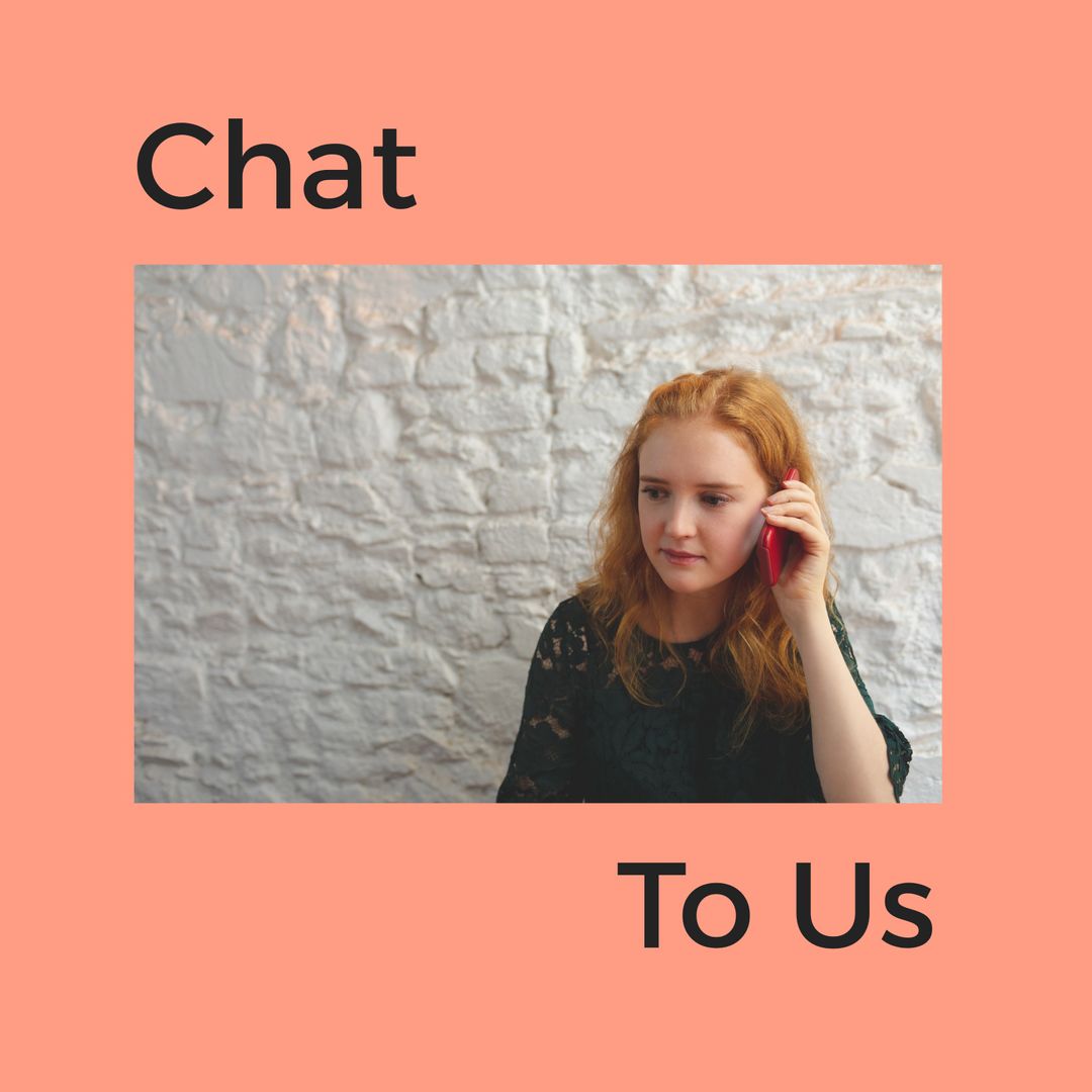 Teen Talking on Phone Promoting Communication Support