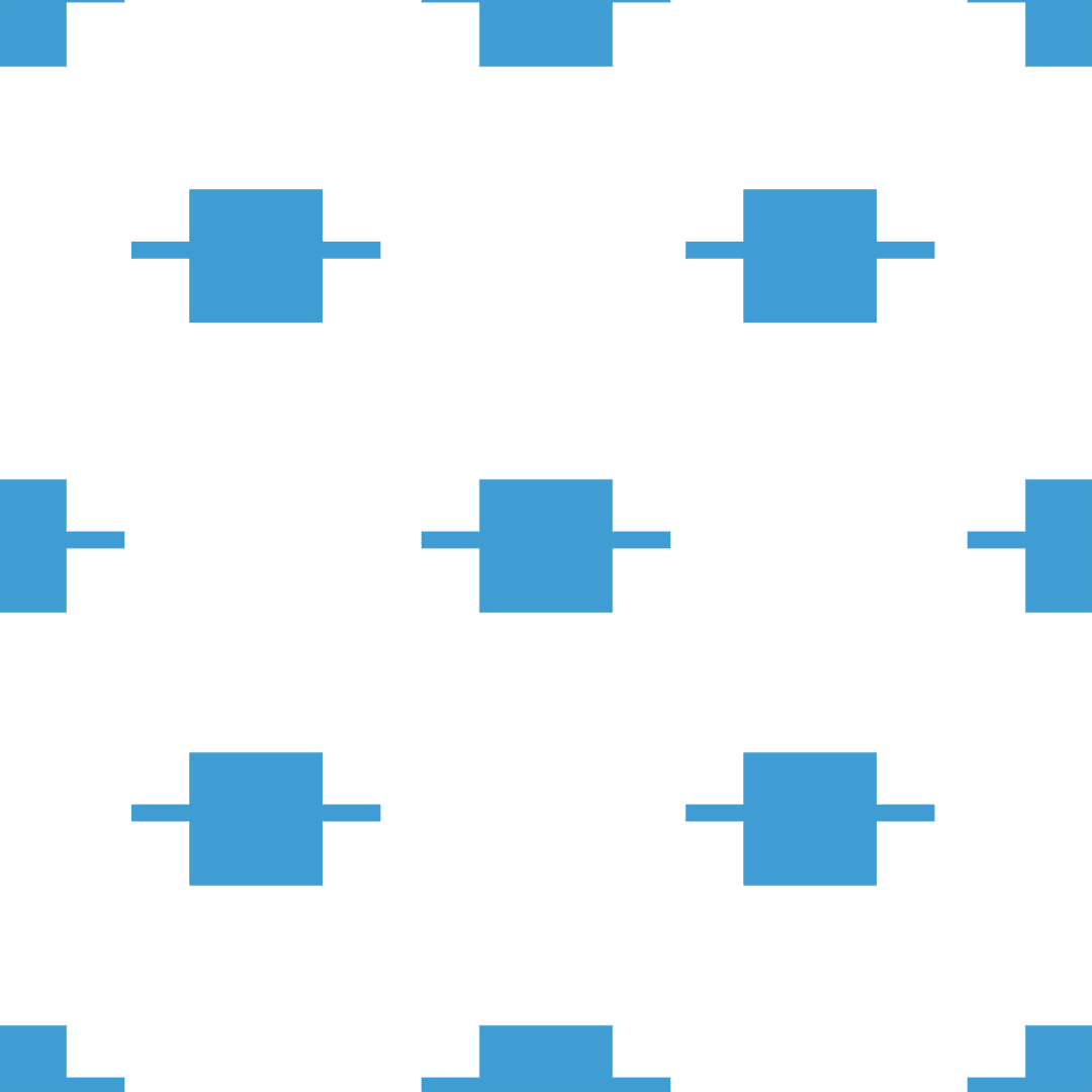 Seamless Blue Square Pattern on Transparent Background