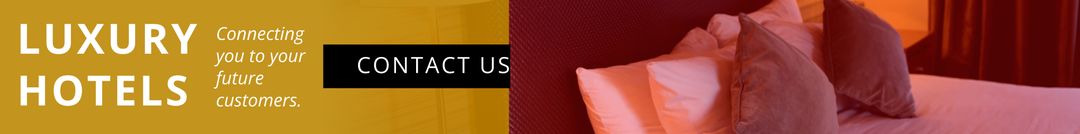 Luxury Hotel Room Interior Banner for Upscale Travel Promotions