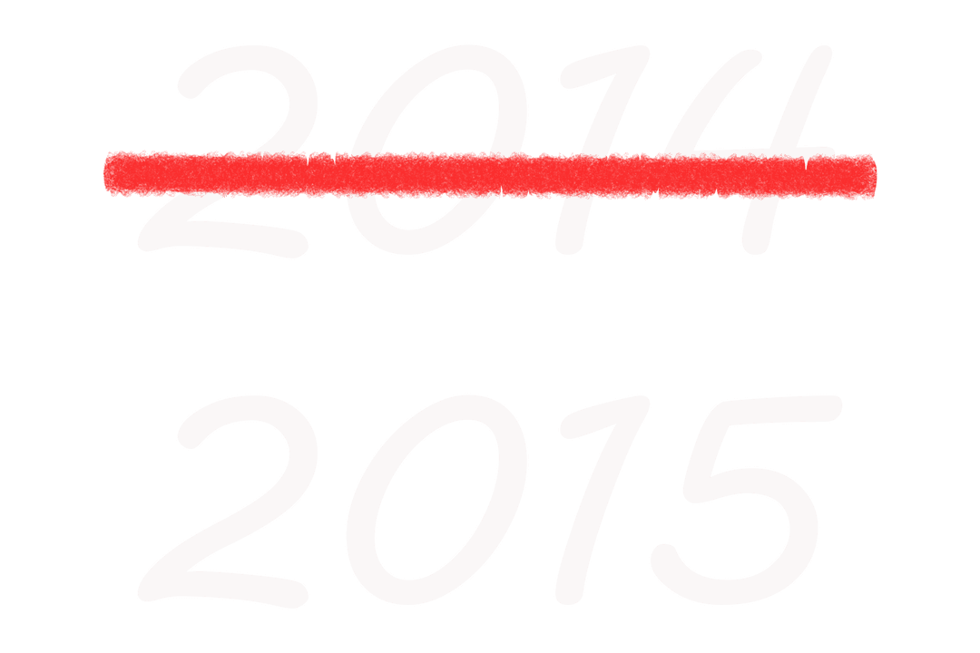 Transparent Year Transition Illustration 2015 to 2016