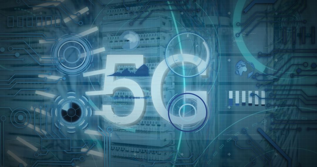 5G Technology Overlap with Data Servers and Global Networks