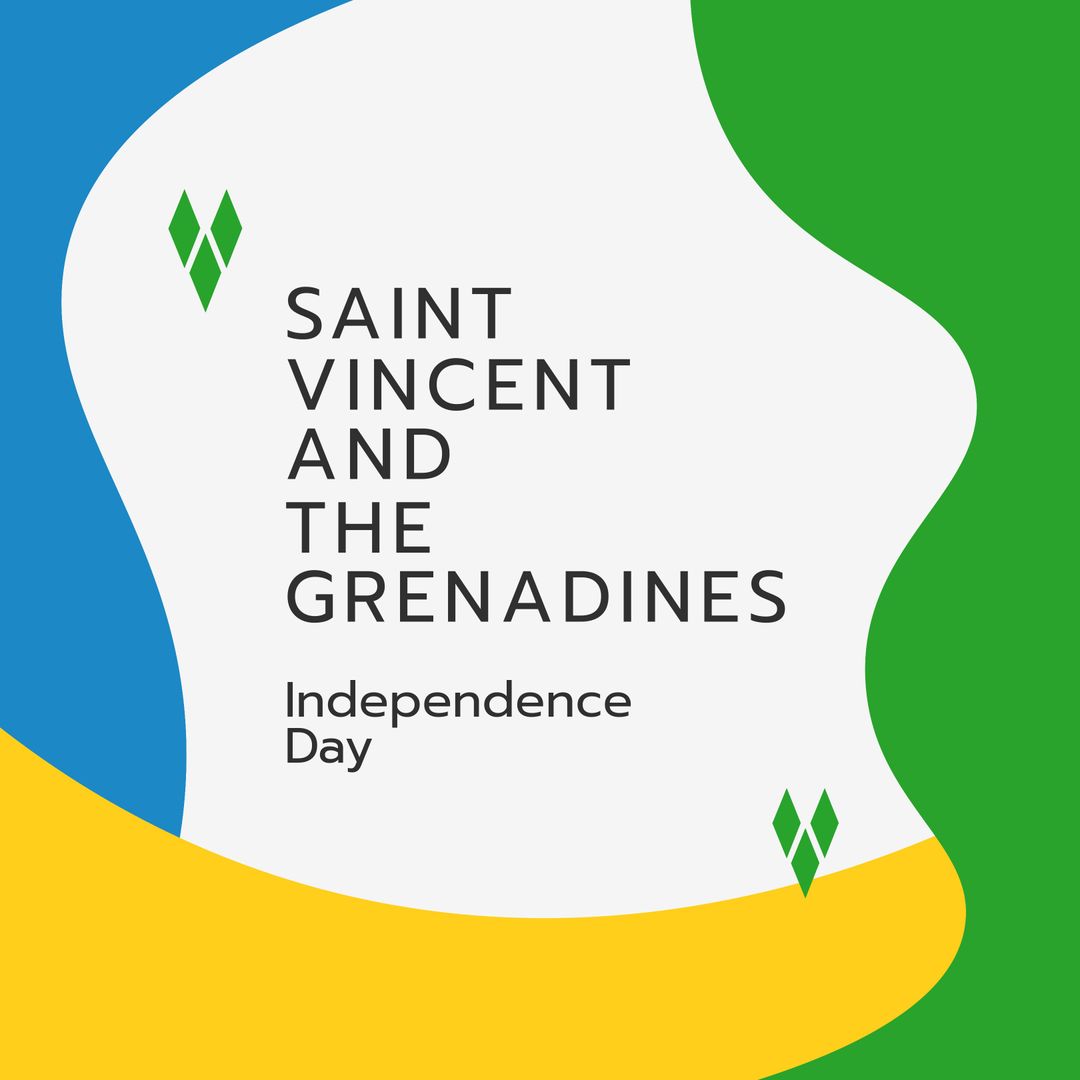 Saint Vincent and the Grenadines Independence Day Celebration Illustration - Download Free Stock Templates Pikwizard.com