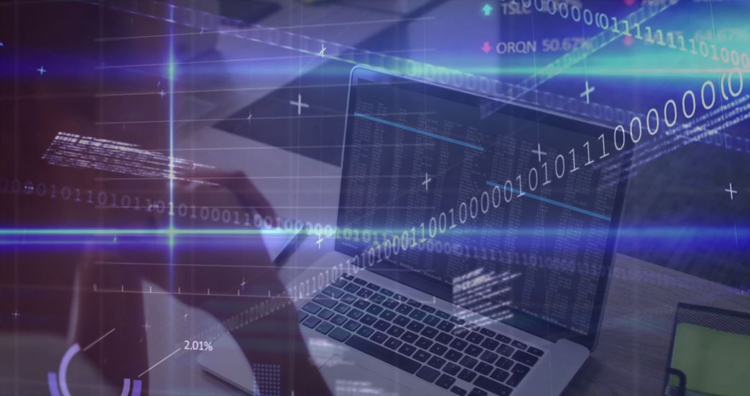 Woman Engaged in Coding Digital Interfaces at Home Workspace