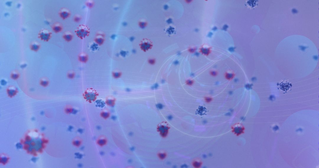 Digital Interface of Coronavirus Microbiology in Abstract Motion
