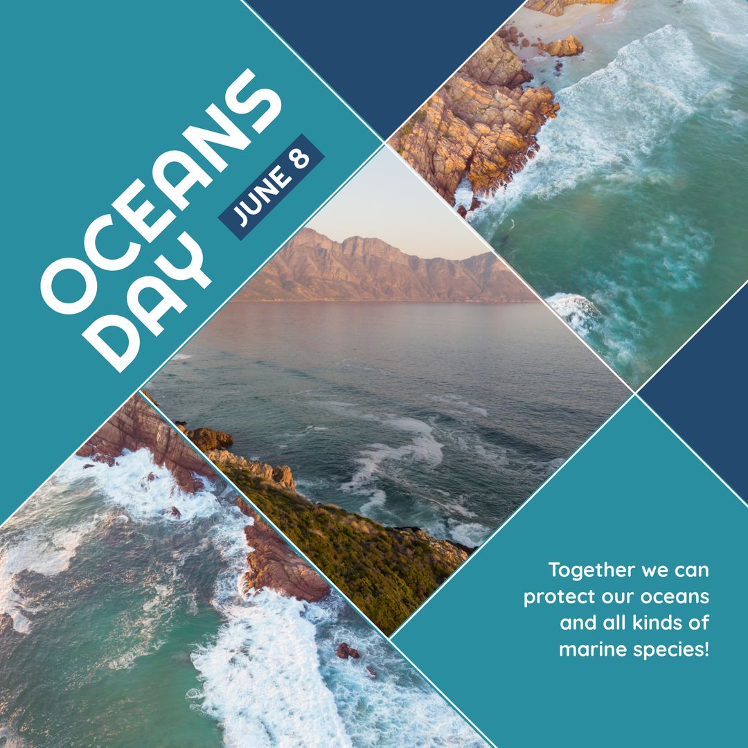 World Oceans Day Celebration with Inspirational Messaging