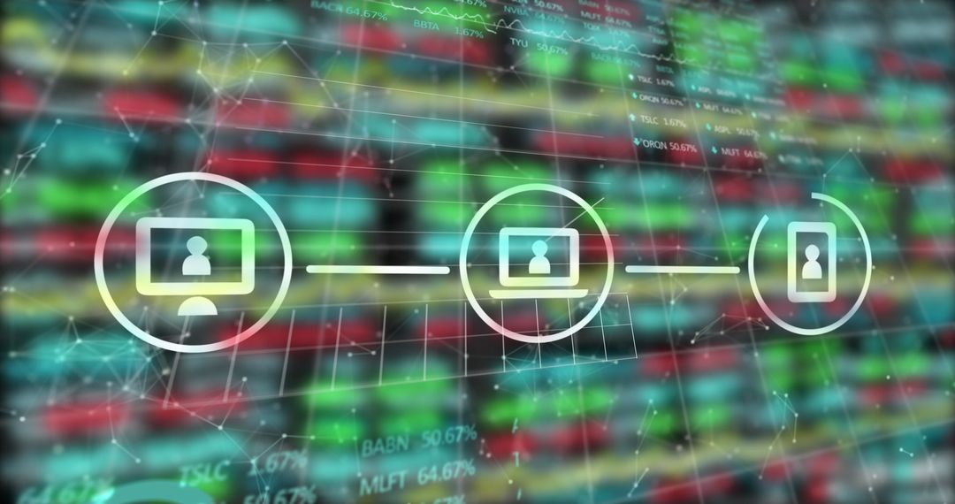 Connecting Devices in Digital Network Data Display