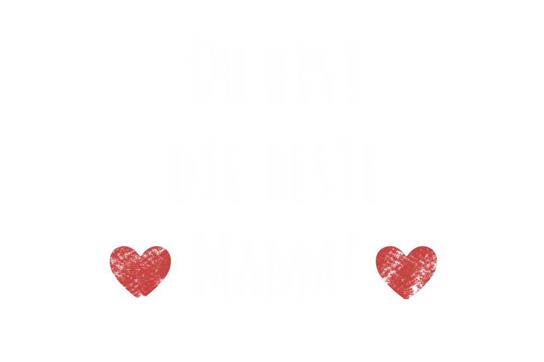 Mother's Day Greeting Transparent Text with Hearts