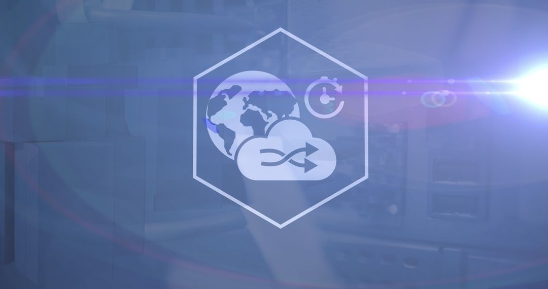 Global Network and Data Processing Technology Concept