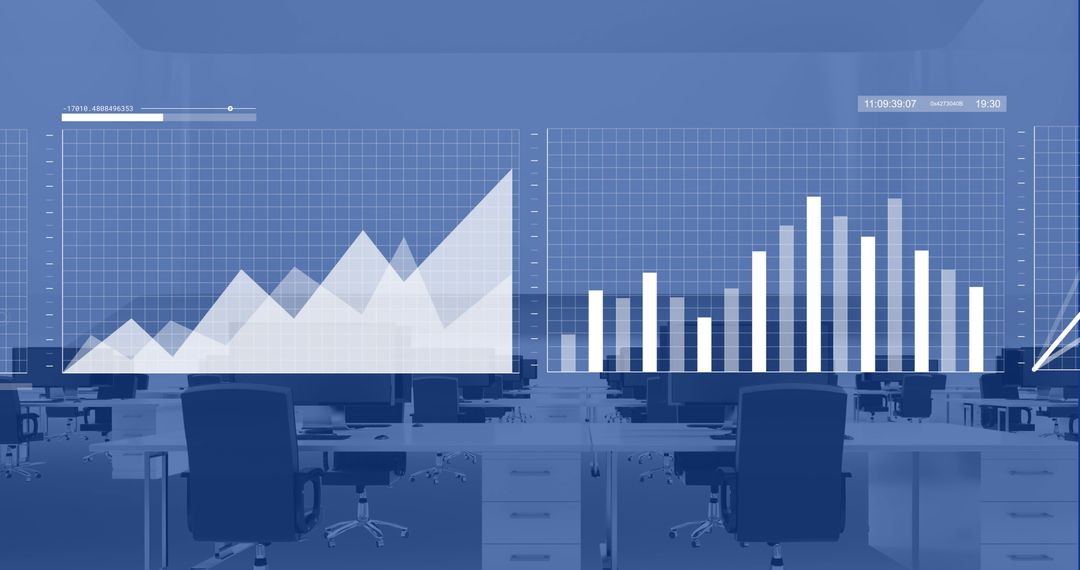 Financial Data Visualization Over Modern Office Environment