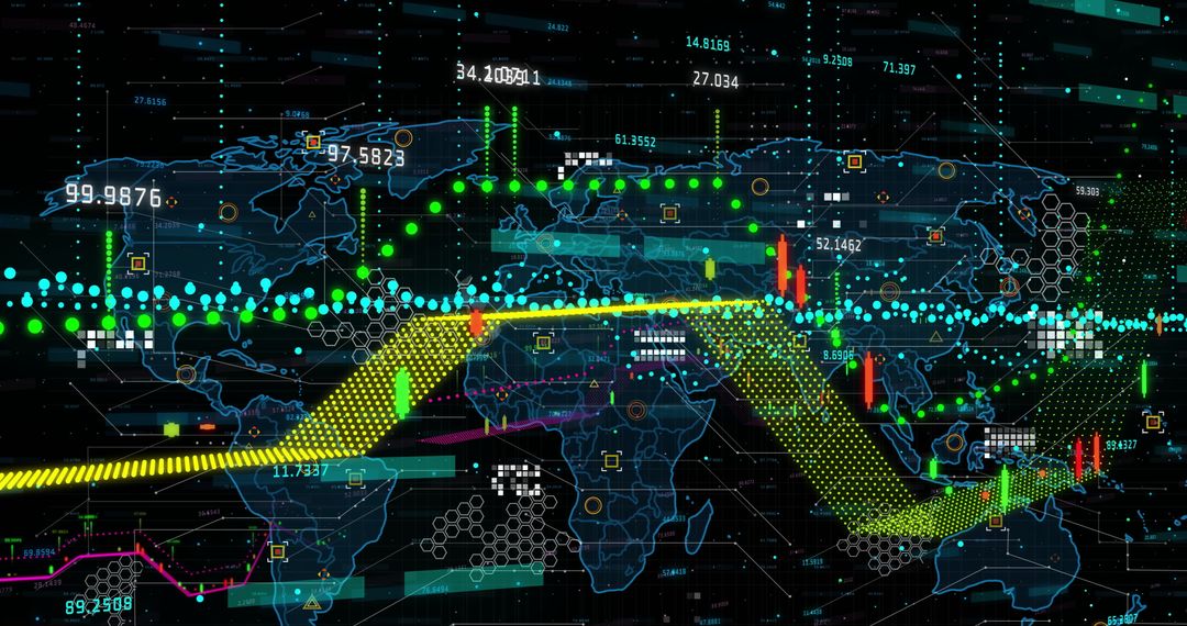 digital data mapping and global connectivity insights - Free Images, Stock Photos and Pictures on Pikwizard.com
