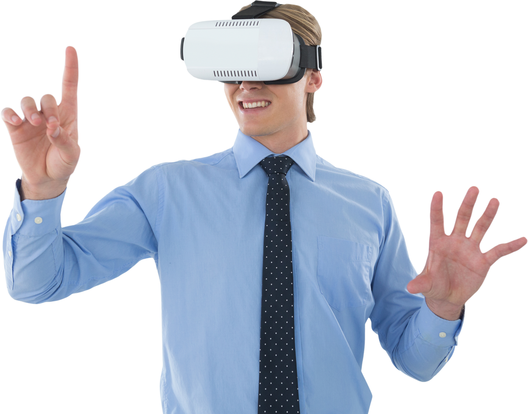 Transparent Businessman Using VR Glasses in Virtual Shake Hands Gesture - Download Free Stock Images Pikwizard.com