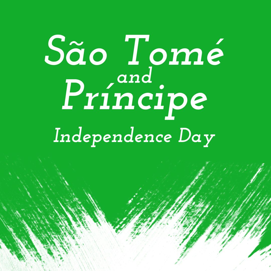 São Tomé and Príncipe Independence Day Celebration Graphic