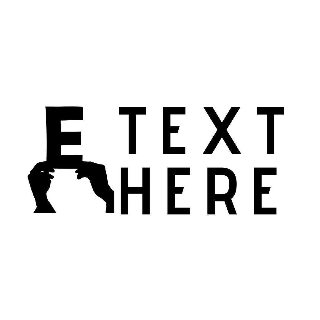 Bold Black Letter Design with Bespoke Typography Effect