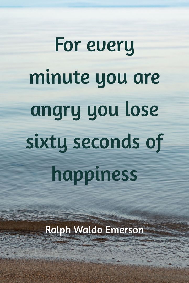 Inspirational Quote on Choosing Happiness Over Anger
