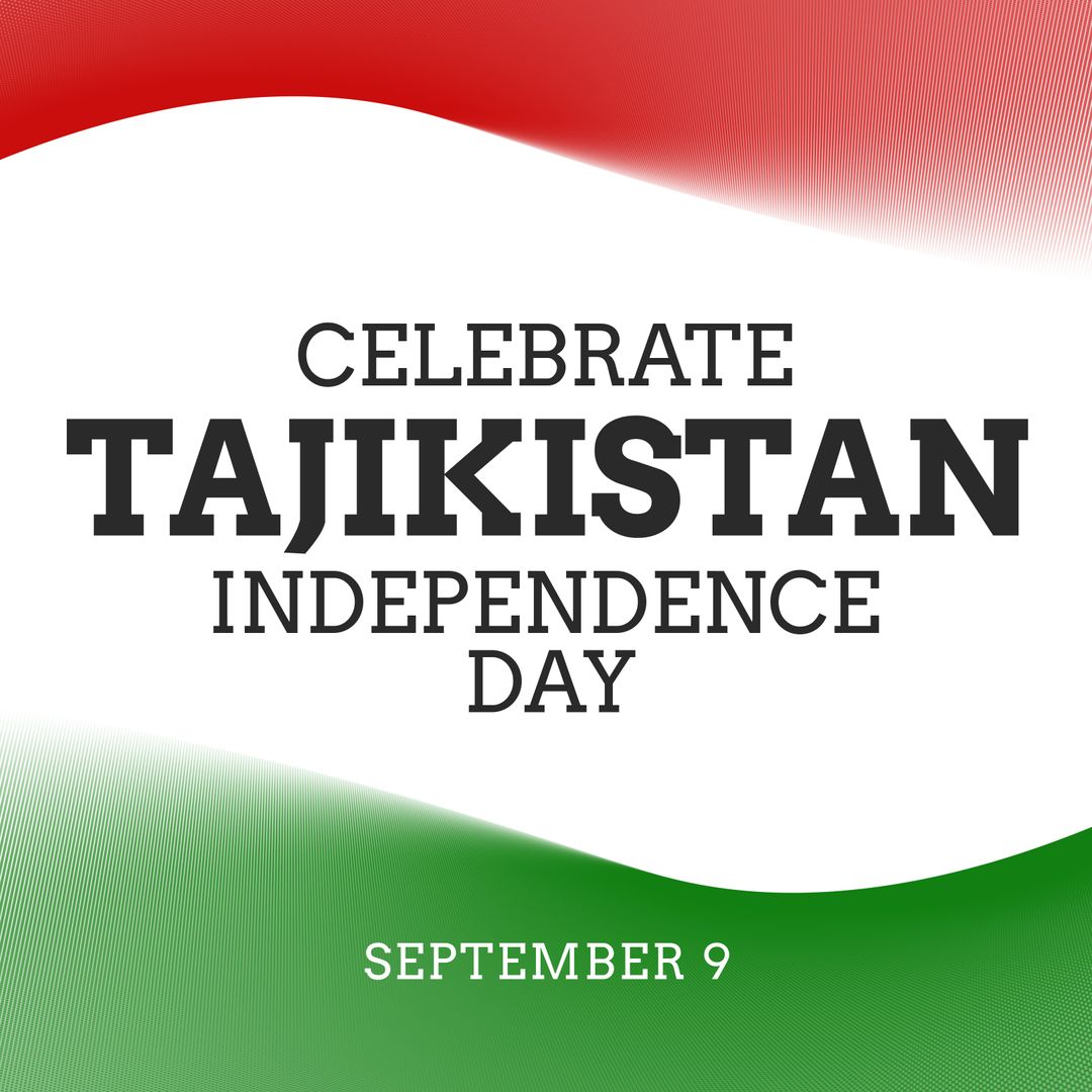 Patriotic Celebration Tajikistan Independence Day Design