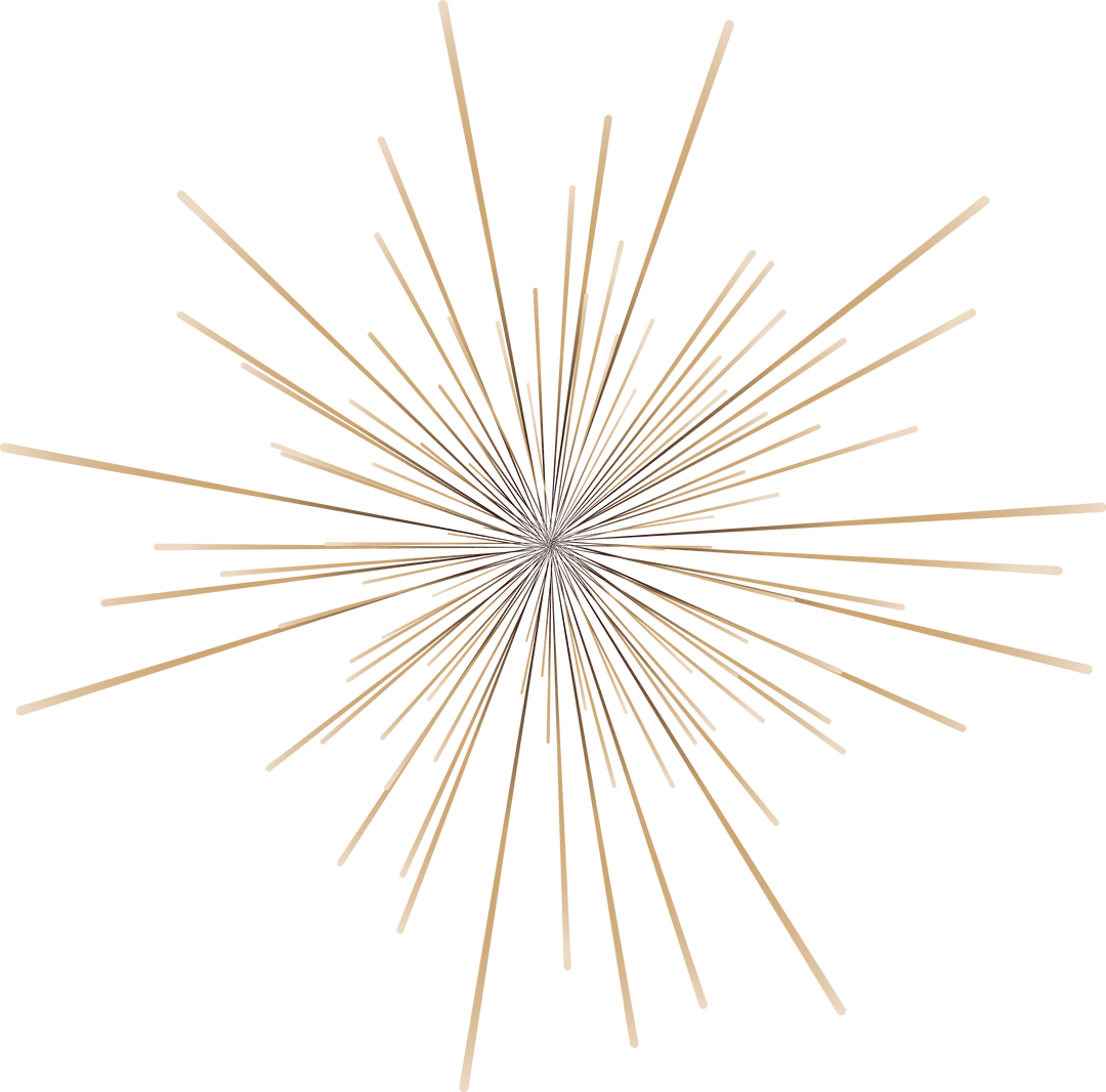 Transparent Gold Gradient Abstract Burst
