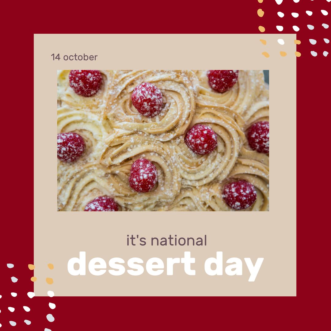National Dessert Day Celebration with Festive Cake Design