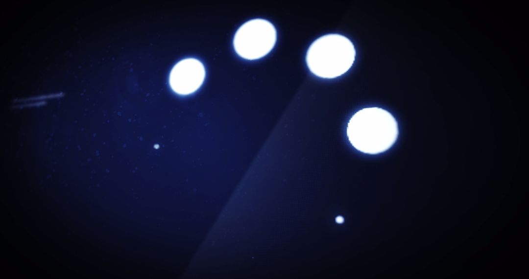 Glowing Digital Loading Icon on Dark Background