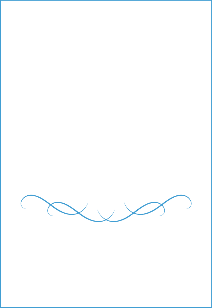 Abstract Ornamental Divider on Transparent Background