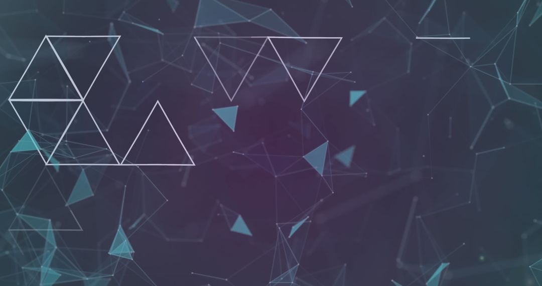 Abstract Geometric Network Background with Polygonal Shapes