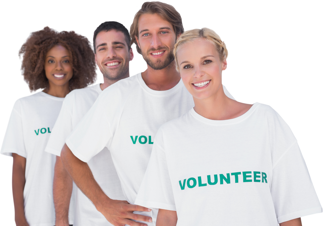 Diverse Smiling Volunteers on Transparent Background - Download Free Stock Images Pikwizard.com