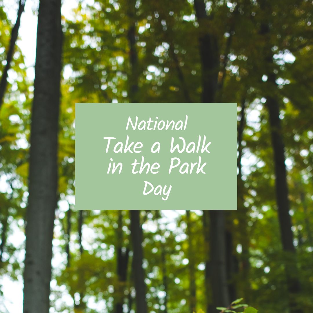 National Take a Walk in the Park Day Concept with Lush Forest