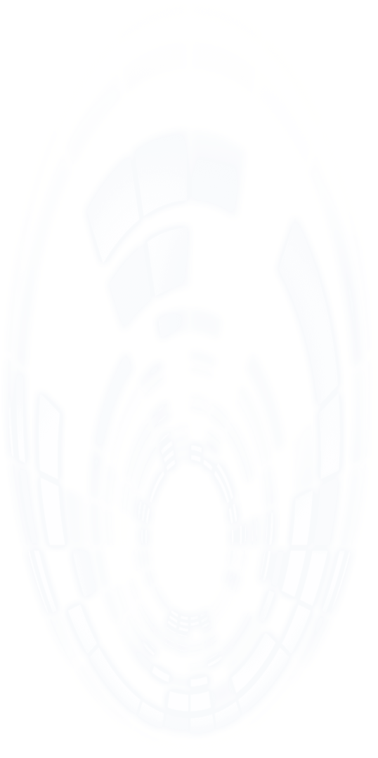 Abstract circular light pattern on transparent background