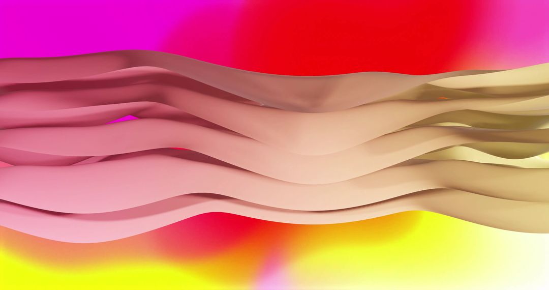 Abstract Flowing Layers with Vibrant Background