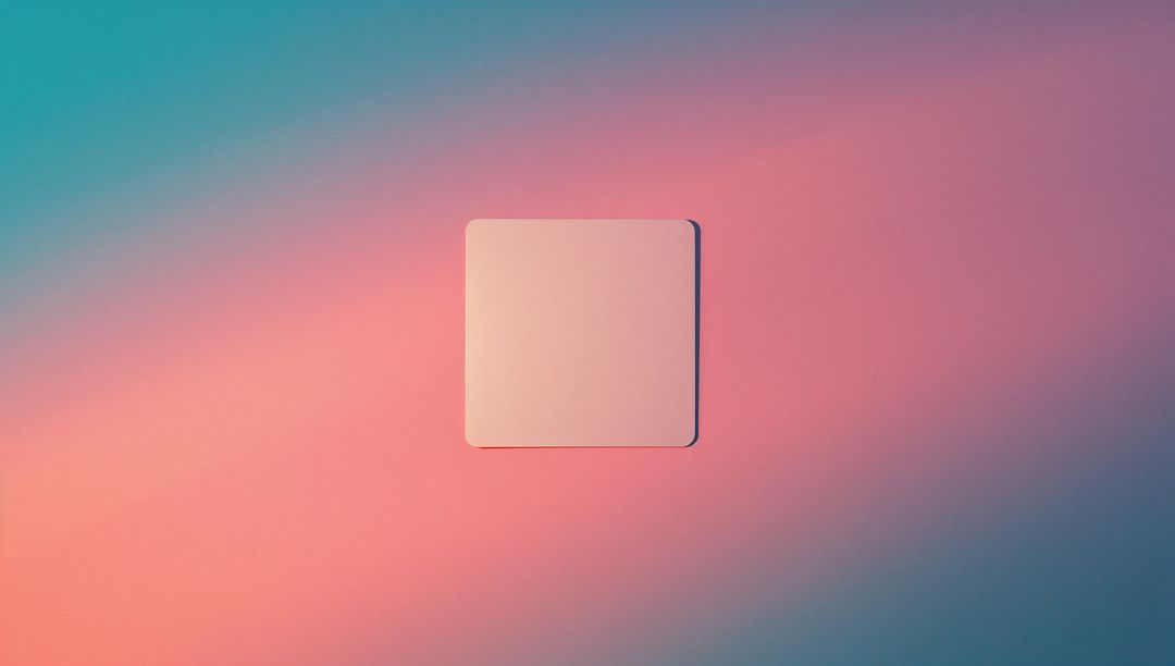 Minimalist White Card on Gradient Background