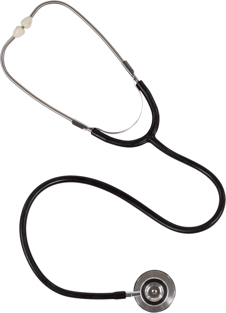 Transparent Stethoscope Icon in Detailed Close-Up View