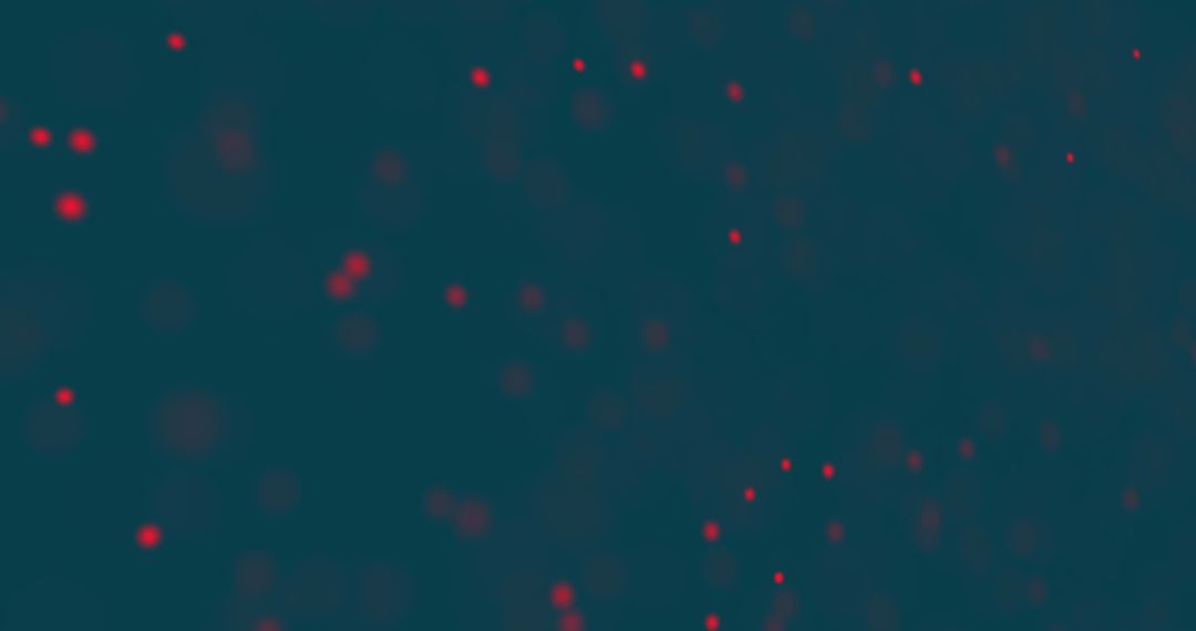 Abstract Red Dots on Mysterious Blue Background