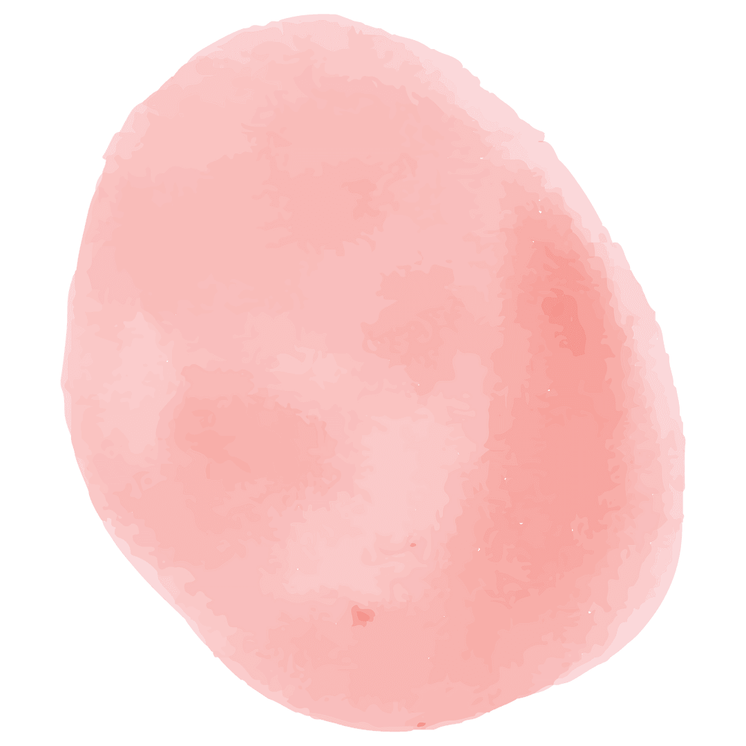 Transparent Pink Watercolor Abstract Shape Isolated