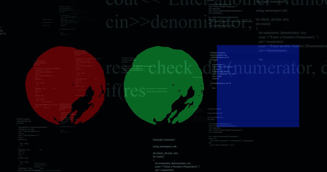 Abstract Digital Code with Colorful Geometric Elements