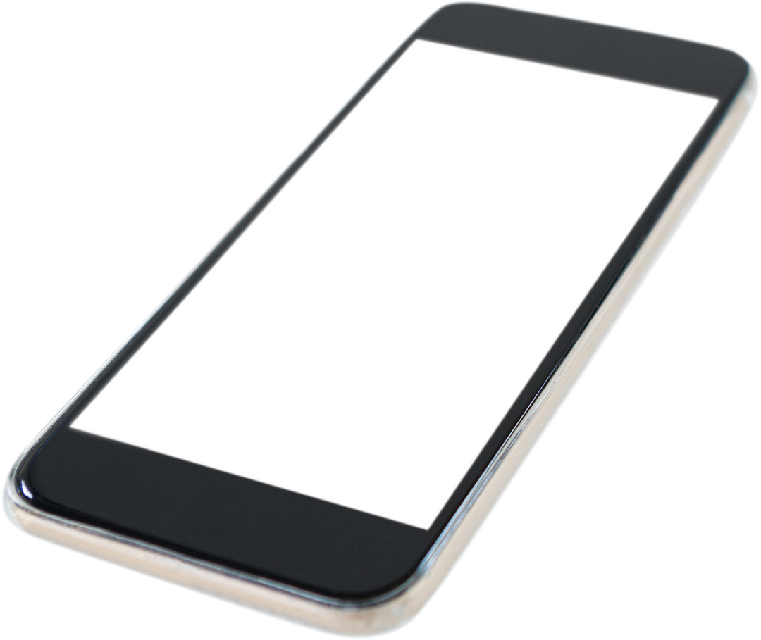 Modern Smartphone with Blank Screen Isolated on Transparent Background - Download Free Stock Images Pikwizard.com