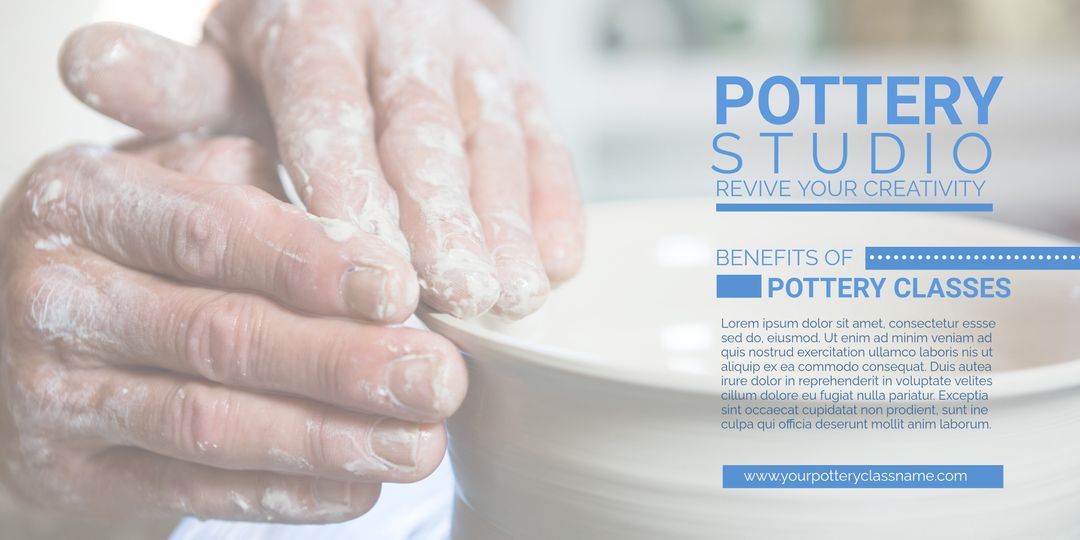 Promoting Creativity Through Pottery Workshop Advertisement